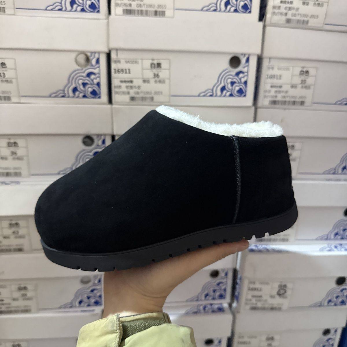 新款卡皮巴拉猪鼻子撤柜厚底真皮雪地靴女冬季大棉加绒内增高棉鞋,女鞋,时尚雪地靴,淘宝优惠券,粉丝福利购,淘宝优惠卷