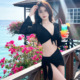 比基尼泳衣女2026新款 辣妹纯欲风四件套黑色性感分体泳衣沙滩度假