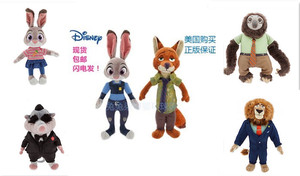限时特价美国购回迪士尼Disney疯狂动物城朱迪兔尼克狐狸玩偶毛绒