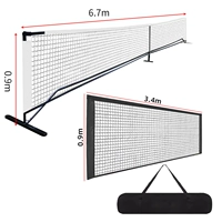 Подставка для сетки Pickleball [Белая] Полная сетка профессионального турнирного уровня + Бесплатная половина сетки + Бесплатная сумка для хранения