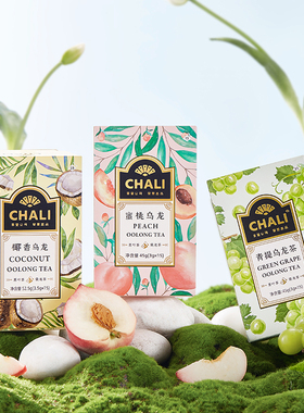 【3盒145】CHALI茶里蜜桃乌龙椰香乌龙水果茶清爽热泡水果茶组合