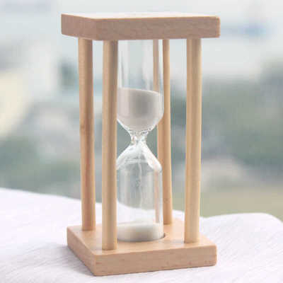 木质方形家居装饰品创意计时摆件