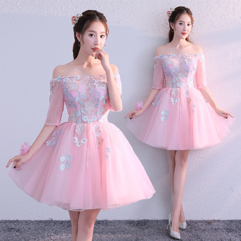 彩纱蓬蓬裙宴会主持表演晚礼服