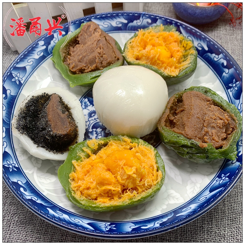 上海双酿团特产青团豆沙黑芝麻