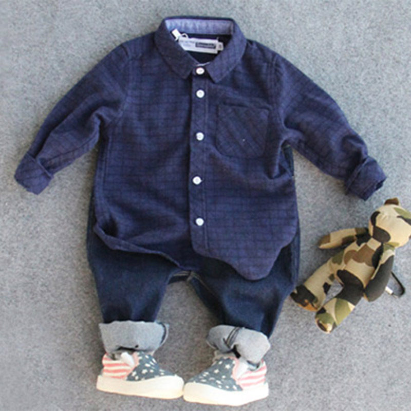 Chemise garcon à manche longue - Ref 2081944 Image 1