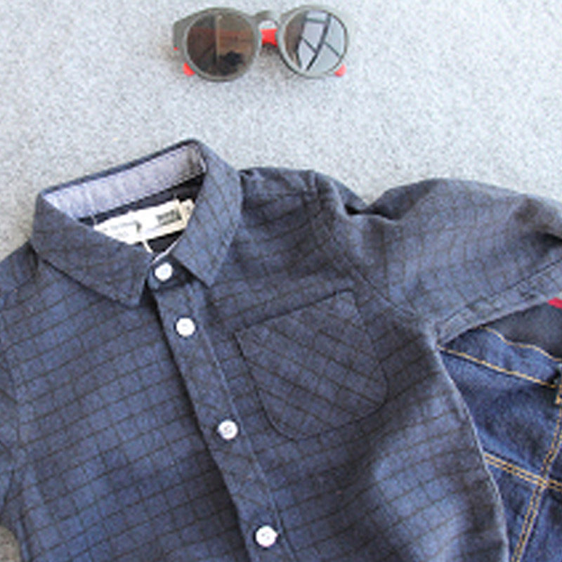 Chemise garcon à manche longue - Ref 2081944 Image 3