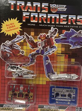 变形玩具金刚 G1 动画1984 博派磁带 坦克 飞机 可合体全新未拆封