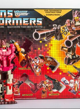 变形玩具金刚 G1 计算王 动画1984 盒装 合体 全新未拆封 包邮