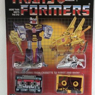 变形玩具金刚 G1 动画1984 博派磁带 发条 钢钳 可合体全新未拆封