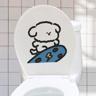 搞笑马桶贴画坐便器马桶盖贴纸装 厕所防水卫生间自粘 饰品创意个性
