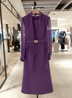 韩国直邮代购美尼蒙MINIMUM 23春季新品气质优雅连衣裙MXAAWO1160