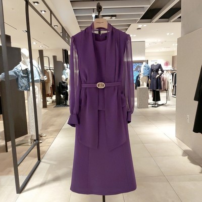 韩国直邮代购美尼蒙MINIMUM 23春季新品气质优雅连衣裙MXAAWO1160