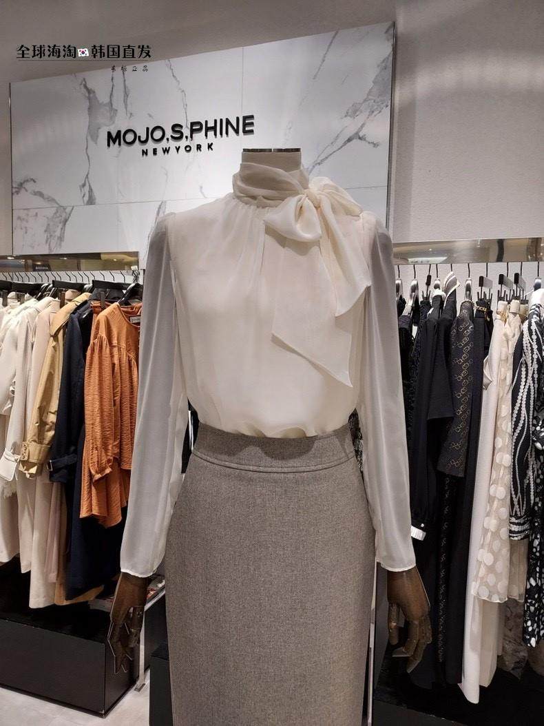 韩国直邮正品代购 MOJO .S.PHINE莫佐春秋气质OL衬衫S213XSC001