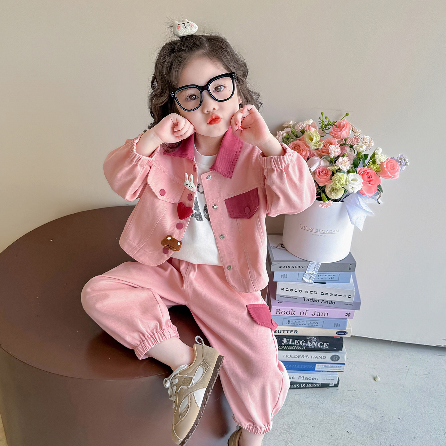 儿童女宝宝女童套装秋装2026新款休闲裤子两件套洋气时髦牛仔外套,童装/婴儿装/亲子装,套装,淘宝优惠券,粉丝福利购,淘宝优惠卷