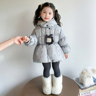 冬装2025新款女宝宝羽绒服儿童棉服女童冬季保暖羽绒衣外套