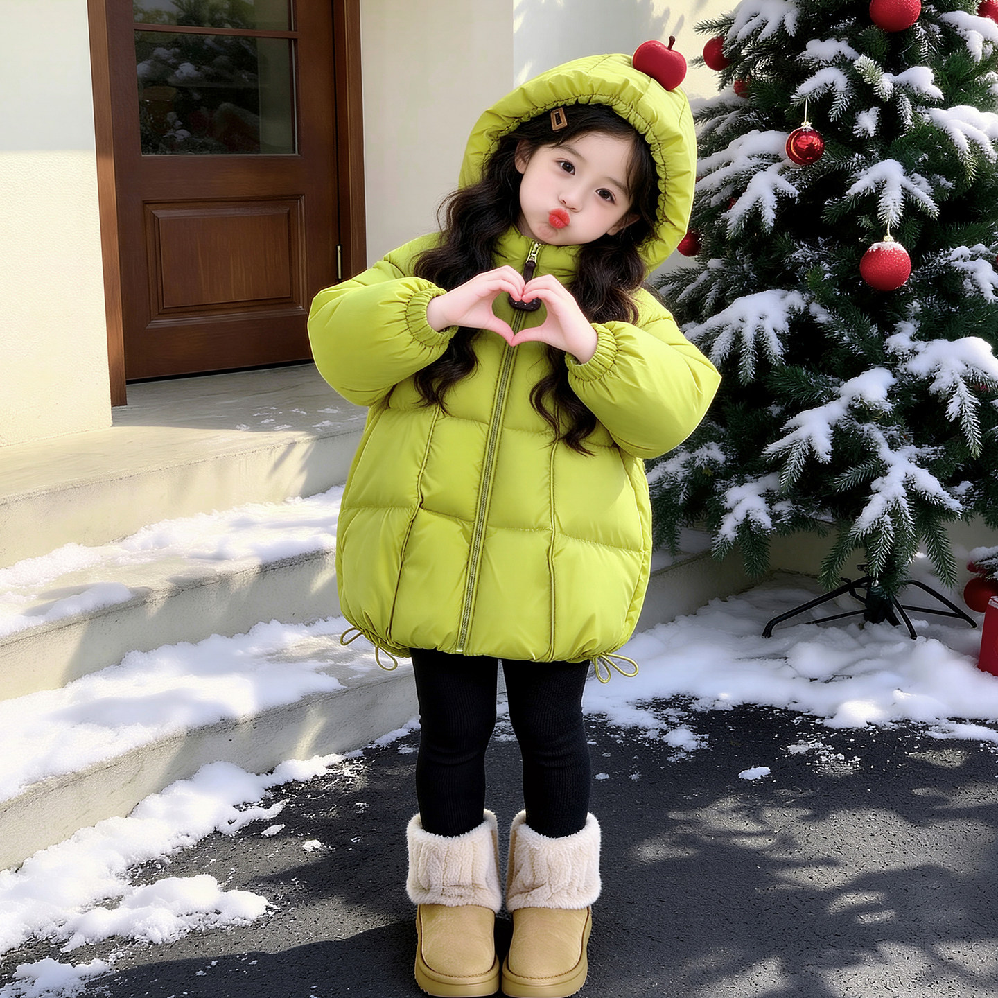 女童棉服秋冬2026新款儿童冬装棉袄外套加厚保暖小女孩中长款棉衣