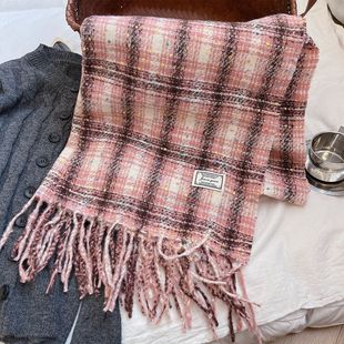 秋冬保暖韩版ins风糖豆围巾秋冬学生女大学院风时尚百搭围脖网红