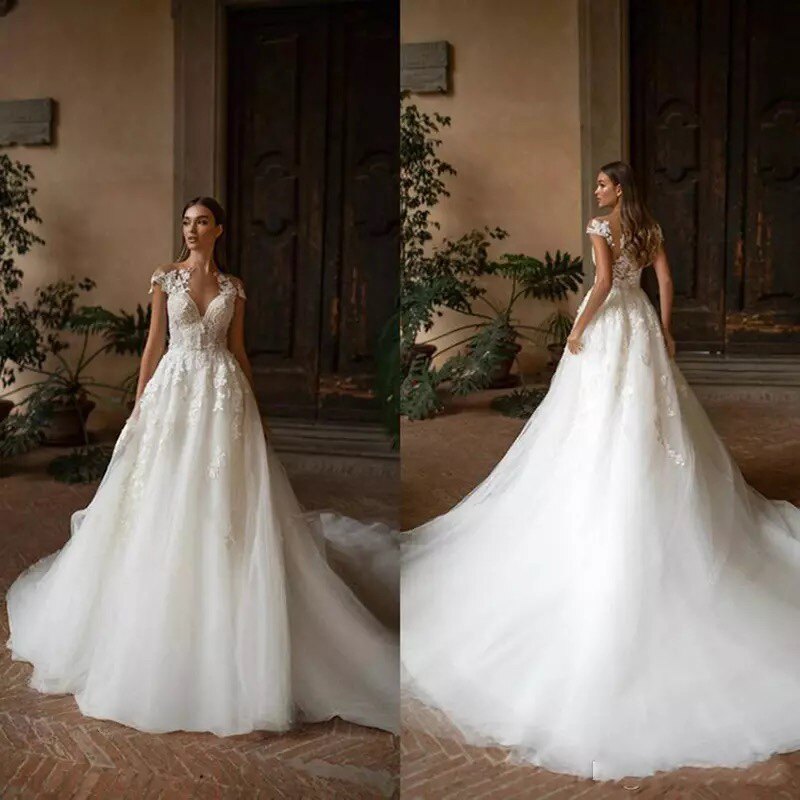 BOHO 웨딩 드레스 A 라인 신부 드레스 웨딩 드레스 아프리카