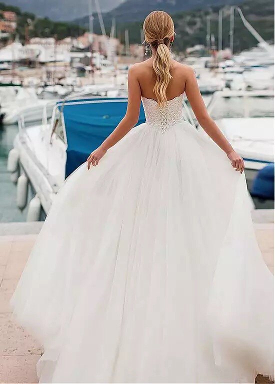 A 라인 웨딩 드레스 신부 가운 맞춤 제작 아프리카 웨딩 드레스