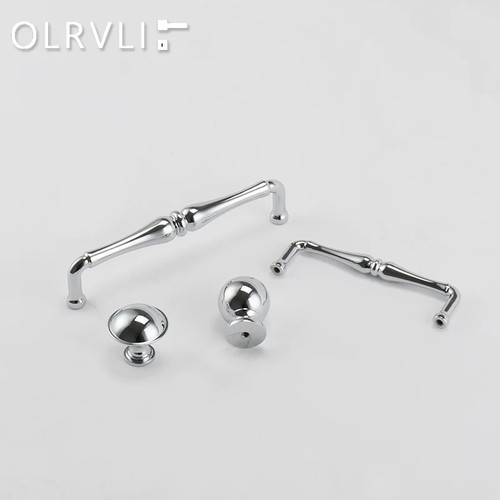 OLRVLI金色法式拉手黄铜抽屉柜门单孔银色圆球奶油风实心轻奢拉手