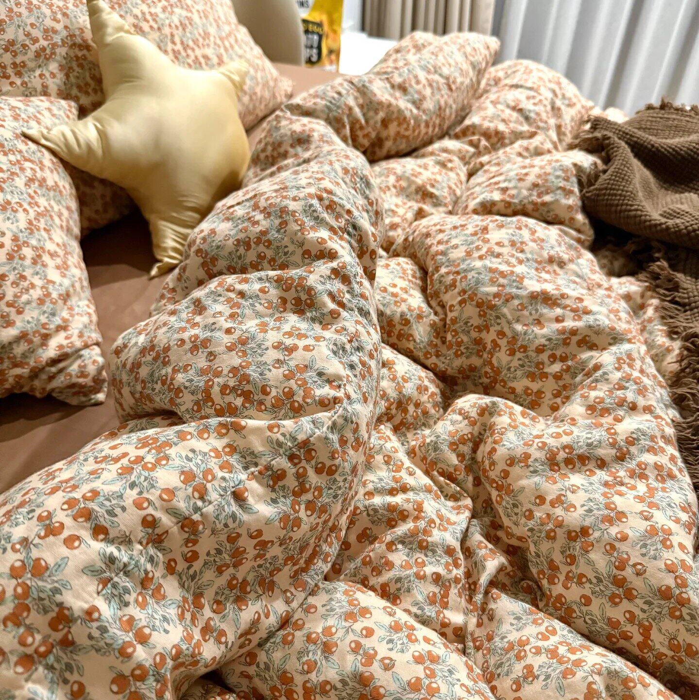 100棉A类全棉双层纱纯棉四件套母婴级儿童宿舍三件套四季款可爱