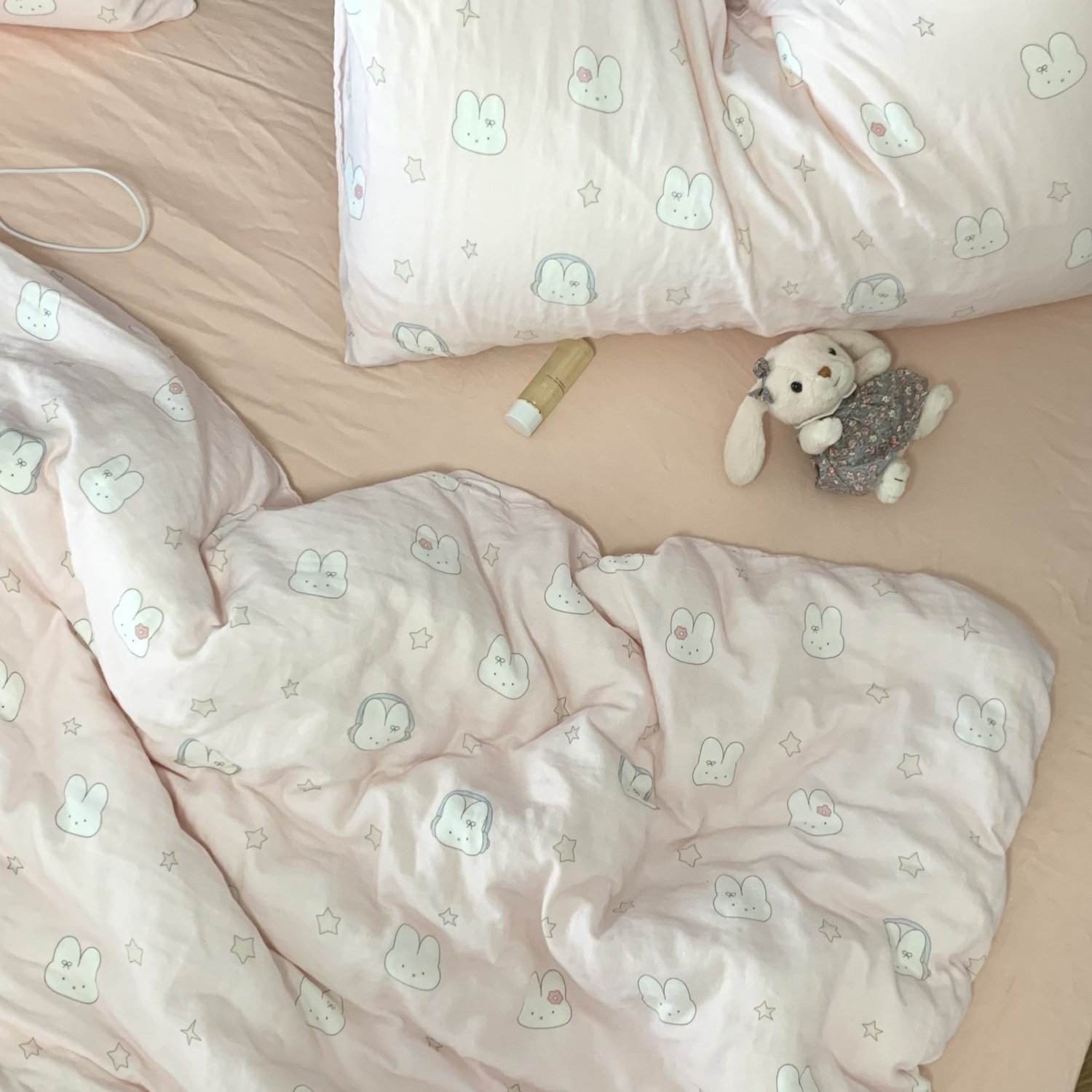 A类全棉双层纱四件套有氧纯棉纱布儿童卡通三件套床笠床单款