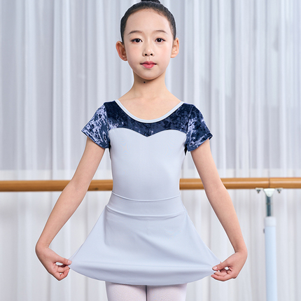 舞越儿童舞蹈练功服女童夏中国芭蕾专业体操服吊带形体服大童女孩