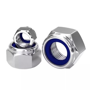 1.25 304不锈钢反牙防松螺母 M5M6M8M10M12M14M16 1.5 锁紧螺帽