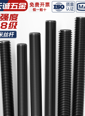 8.8级细牙丝杆牙条螺杆M6M8M10M12M16M20M30M42mm*1*1.25*1.5*2*3