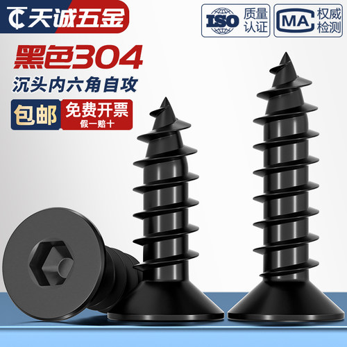 【全网热销】黑色304不锈钢螺丝