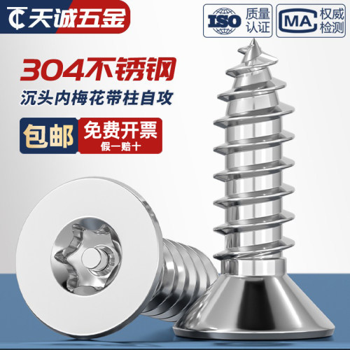 【全网热销】沉头梅花防盗自攻钉