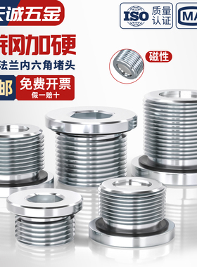 ED镀锌磁性内六角强磁螺塞油底壳放油放泄磁性堵头M12M14M16