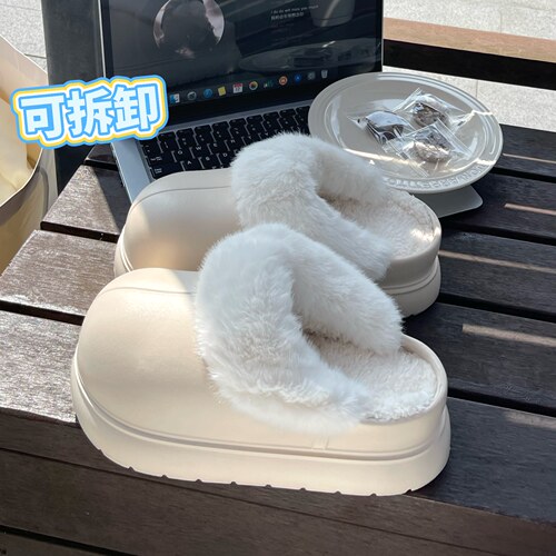 冬季女款防水防滑保暖静音棉鞋