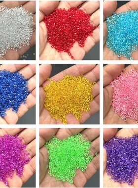 厂家直销 3mm透明钻石装饰画手工diy材料尖底钻亚克力填充物彩钻