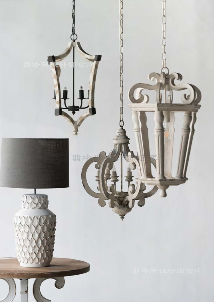 abhome欧式法式出口欧美复古仿古乡村风客厅餐厅卧室玄关吊灯灯具