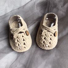 不是成品 diy钩针编织材料包雪妃尔牛奶棉婴儿鞋 12月莹手工小铺