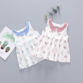 女宝宝背心裙夏装 女童婴儿无袖 公主裙子纯棉一二三岁岁儿童连衣裙