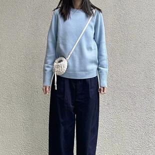 CS女装 标准版型圆领美利奴羊毛毛衣2024秋季新品1257843003