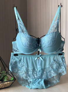 性感舒适蕾丝蝴蝶结胸罩 BODY韩国女士内衣文胸套装 BODY