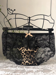 三角裤 BODY 性感舒适蕾丝豹纹底裤 ullala韩国女士内裤