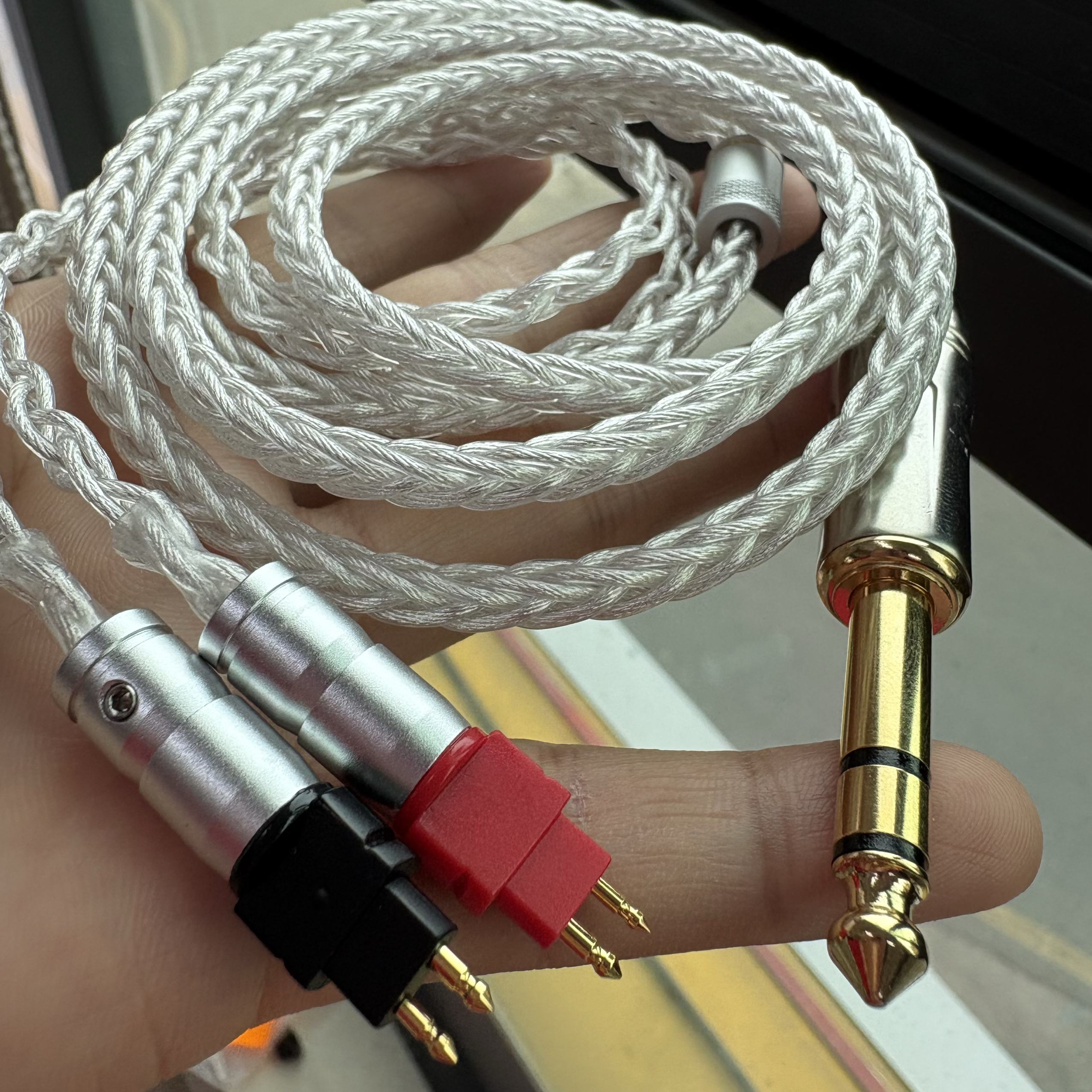 德聆格 适用 HD650 HD580 HD600  HD25 hd660s hd6xx银耳机升级线