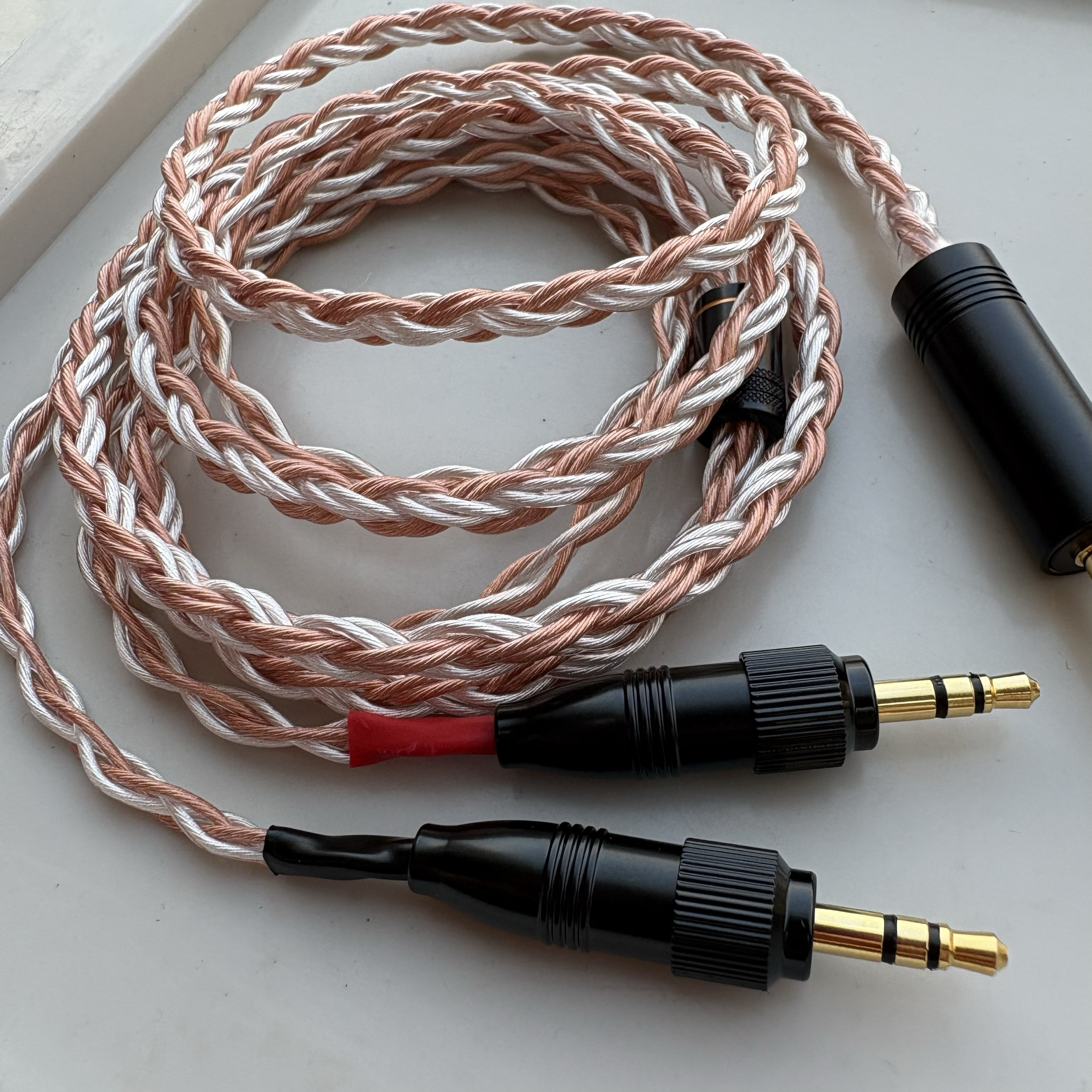 德聆格 双3.5带锁 适用MDR-Z7R Z7M2 Z1R专用 4.4平衡耳机升级线