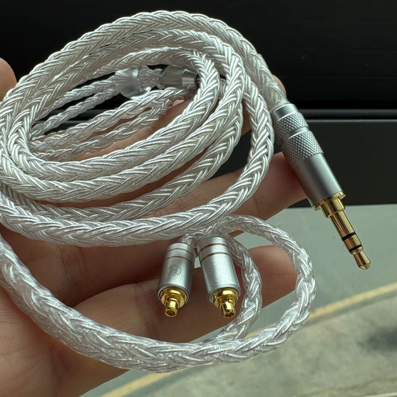 德聆格mmcx通用ie200 IE300 IE600 IE900 N5005银耳机升级线4.4mm