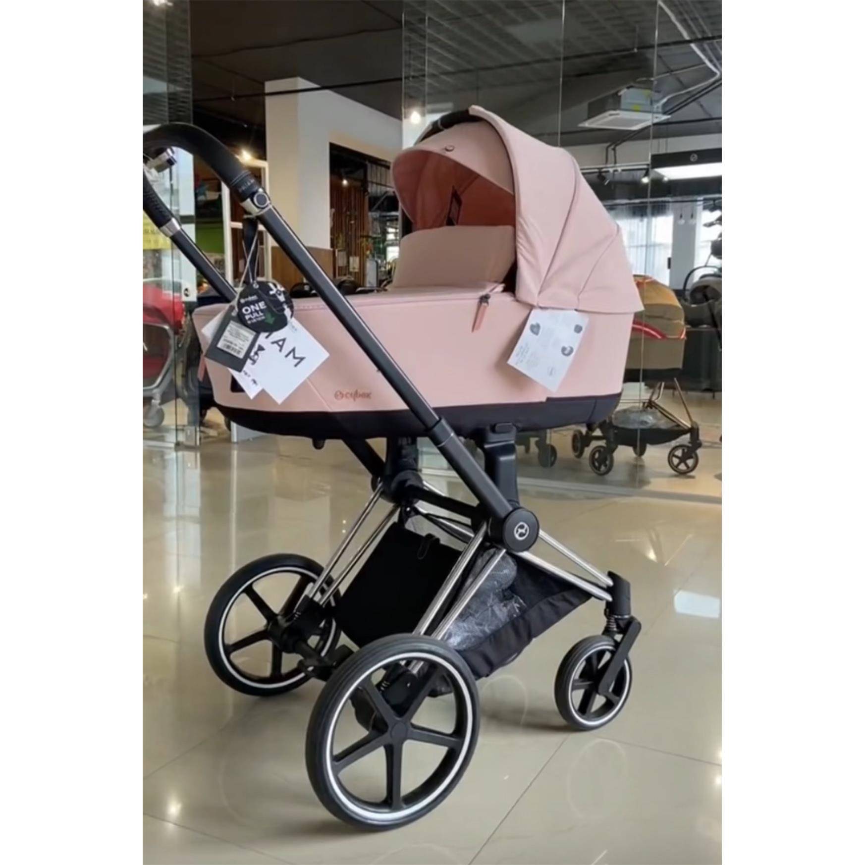 德国直邮 2024版Cybex Priam 4.0婴儿推车童车平躺睡篮移动小床