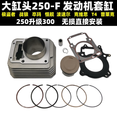 宗申发动机套缸活塞环大缸头250F