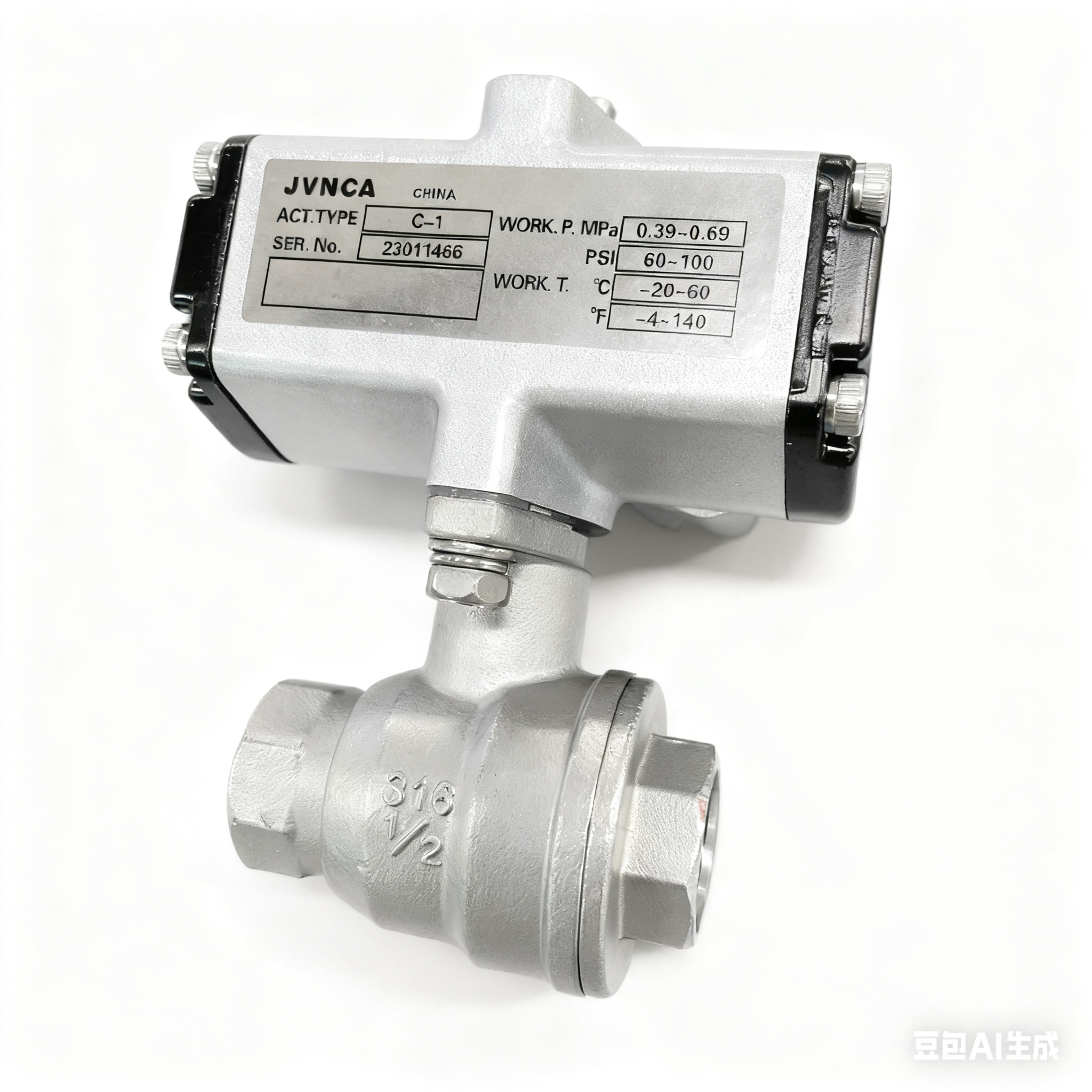 国产不锈钢气动球阀C型微型气动不锈钢球阀全通径球阀C-UTFE球阀