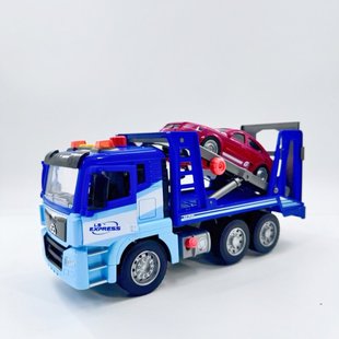 清障车道路救援拖车大号文艺车玩儿童惯性声光塑胶益智工程车玩具