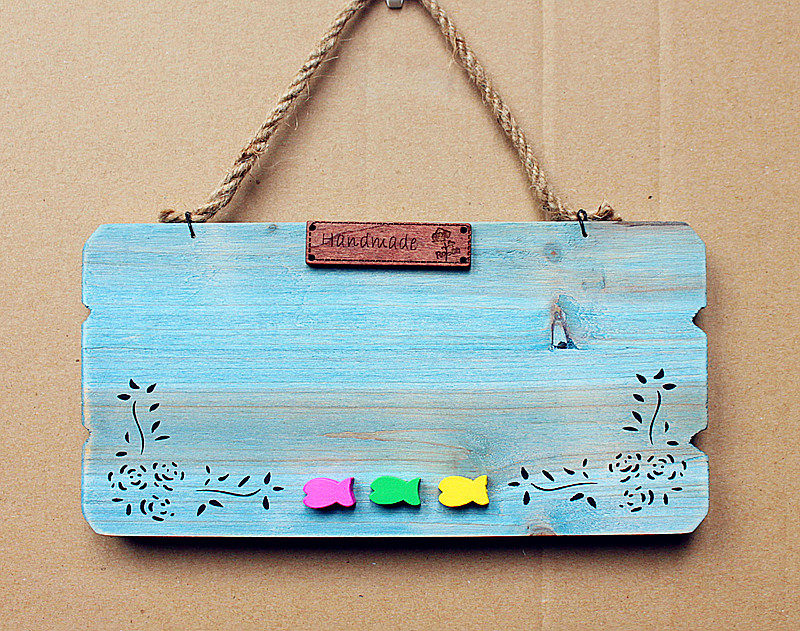 卡通广告牌创意实木双面童装店招牌房间挂牌木质吊牌幼儿园班牌定