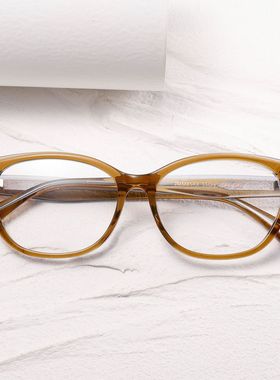 jacques同款JMM85RX板材眼镜框架潮流蝴蝶款女款可配高清变色镜片