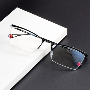 奥山Ken清行同款ZY113高级感小女商务半框纯钛眼镜架近视